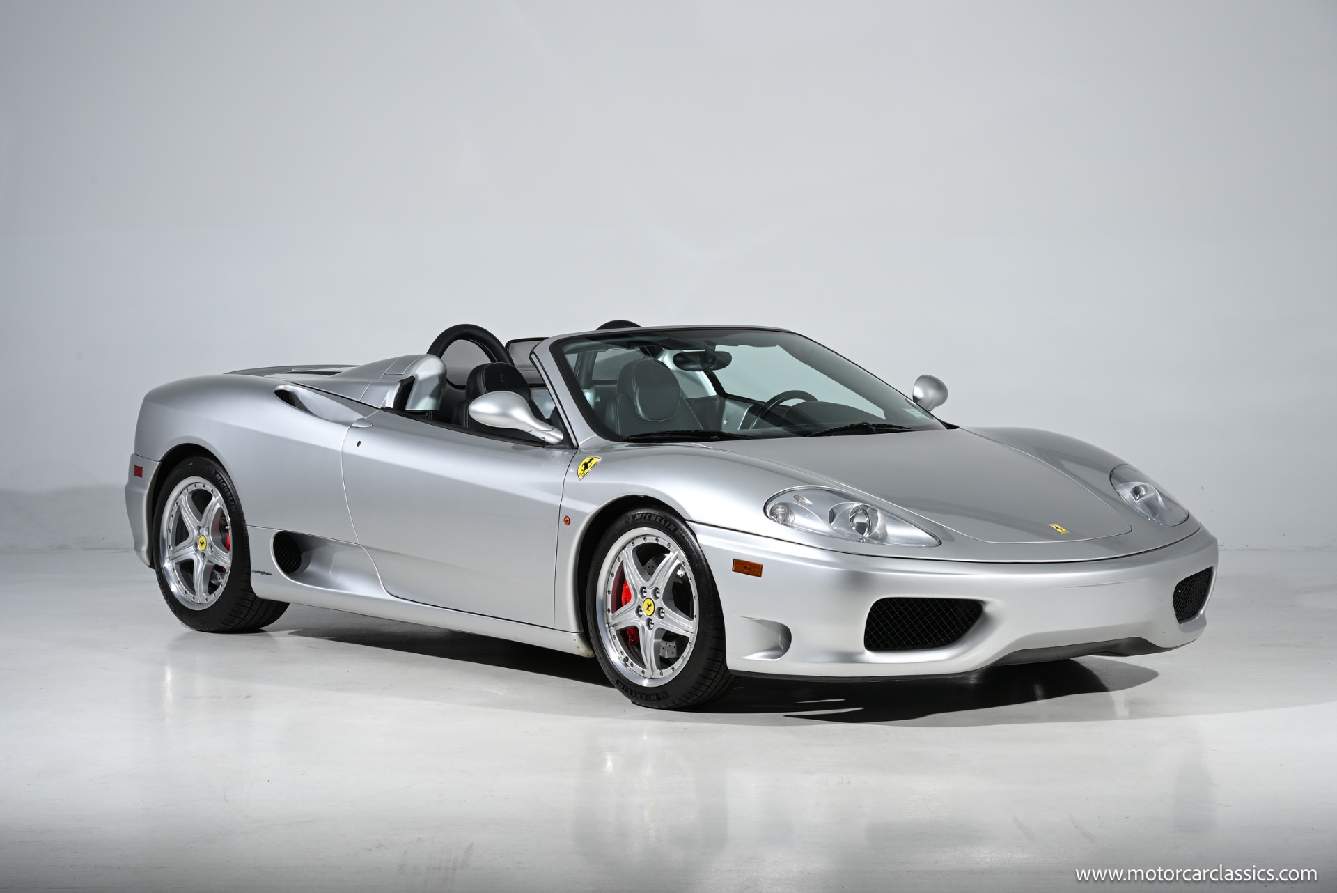 Silver 2004 Ferrari 360 Spider Convertible Rear-Wheel Drive Manual